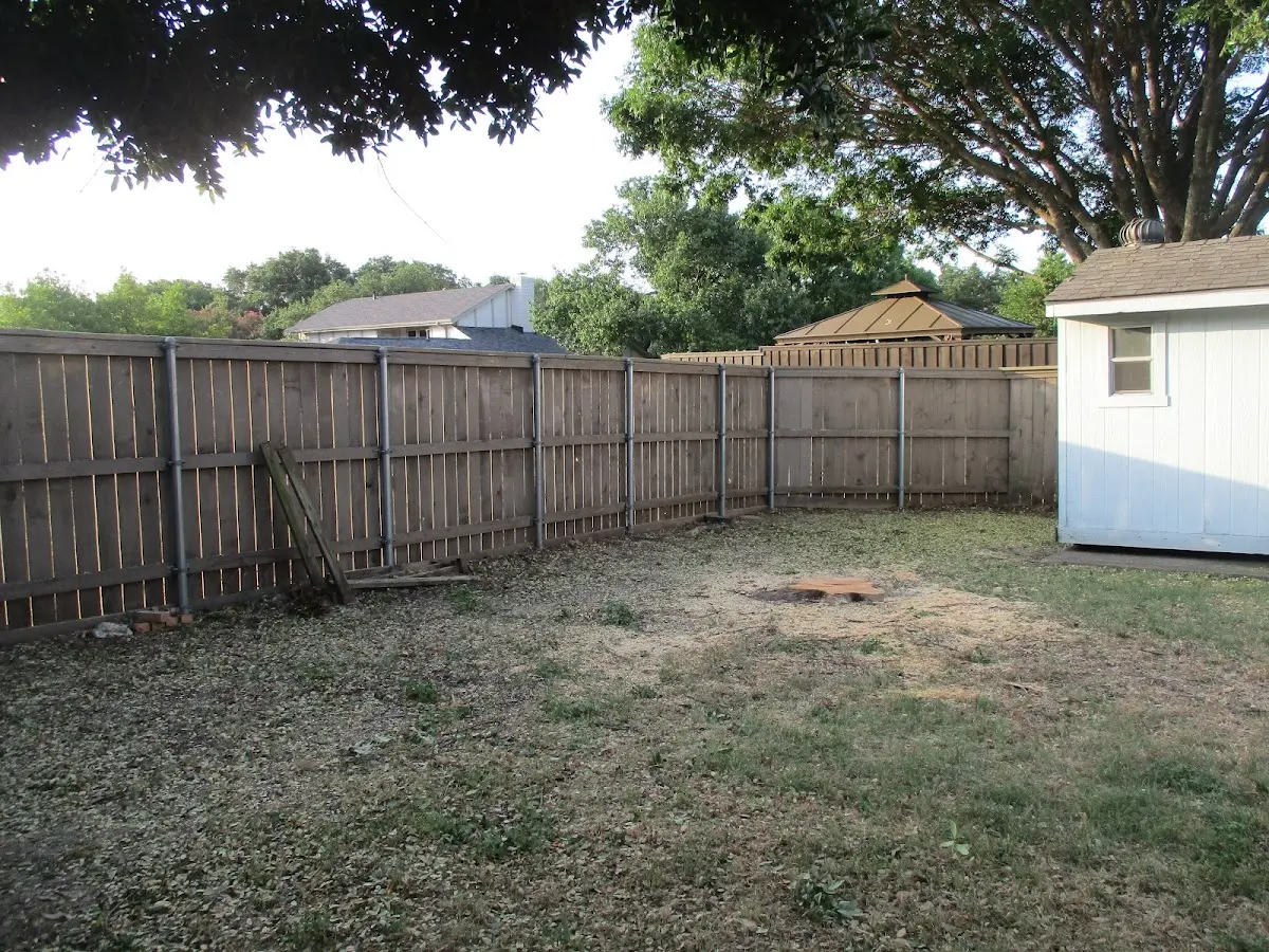 Cleared yard after professional tree removal in Kleinfeltersville